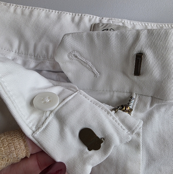 J. Crew Size 6 Classic Chino Shorts White 2756-BB - Picture 6 of 8